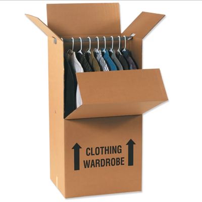comprar Bote de cartón de armario de mudanza de bricolaje con ropa reforzada online manufacture
