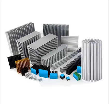 Radiation Fin Casilla de aluminio disipador de calor para alta potencia LED IC Chip radiador de enfriamiento