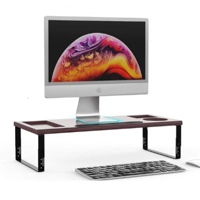 Stand de monitor plegable con estampado de metal de aleación de aluminio ligero de acero inoxidable de altura ajustable diseño portátil