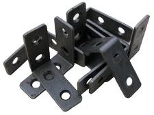 Por mayor soporte de pared individual a medida soporte de ángulo de acero inoxidable en forma de L soportes de esquina de muebles de madera conector de metal sello
